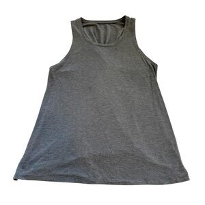 Zelos Gray Twist Back Tank Top